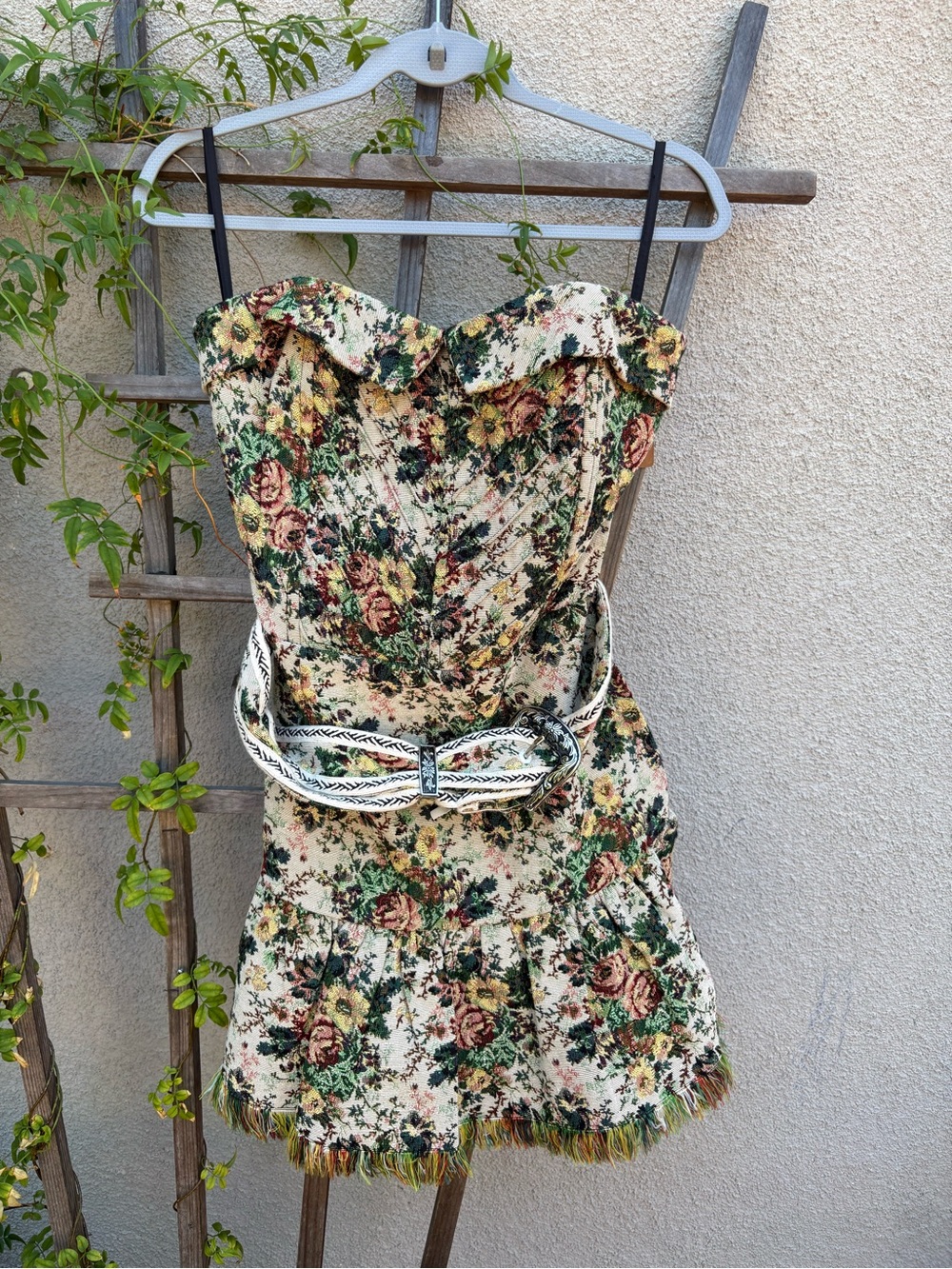 Hemant + Nandita Jacquard floral dress New with Tags!